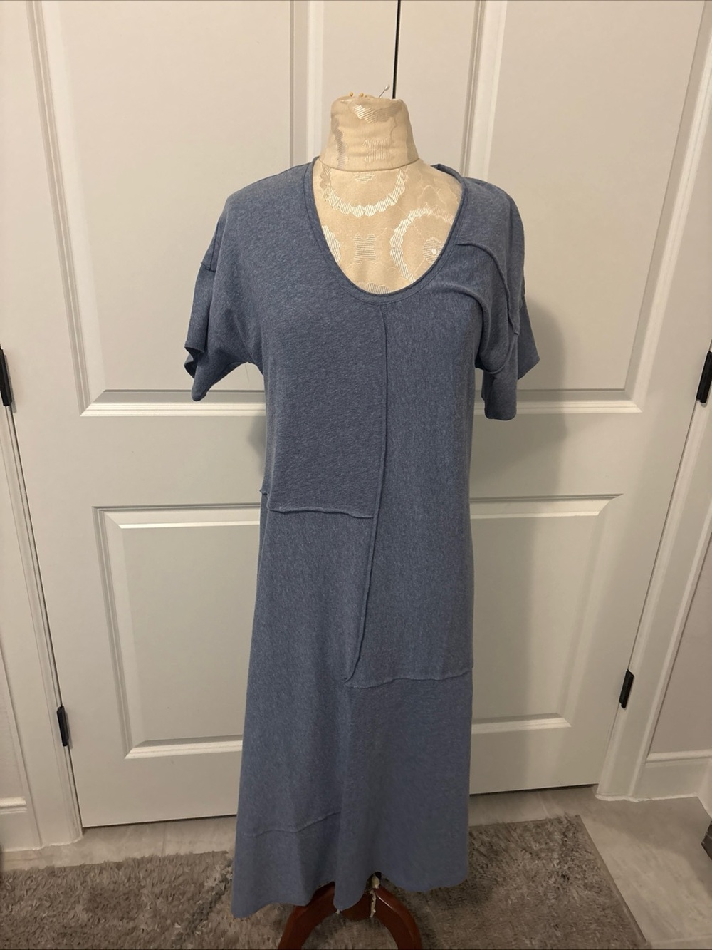 Billy Reid Slate Blue Casual Maxi Dress
